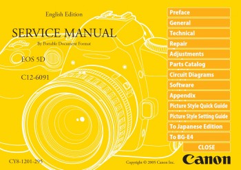 Canon 5D service manual pdf - I have it! -- Canon EOS Digital Cameras