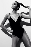 Kendall Jenner - in a Black Swimsuit "Adam Franzino" Photoshoot (2013)
